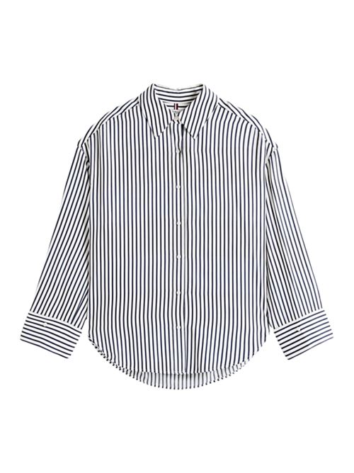 Camicia a righe in viscosa Tommy Hilfiger | WW0WW458880FD